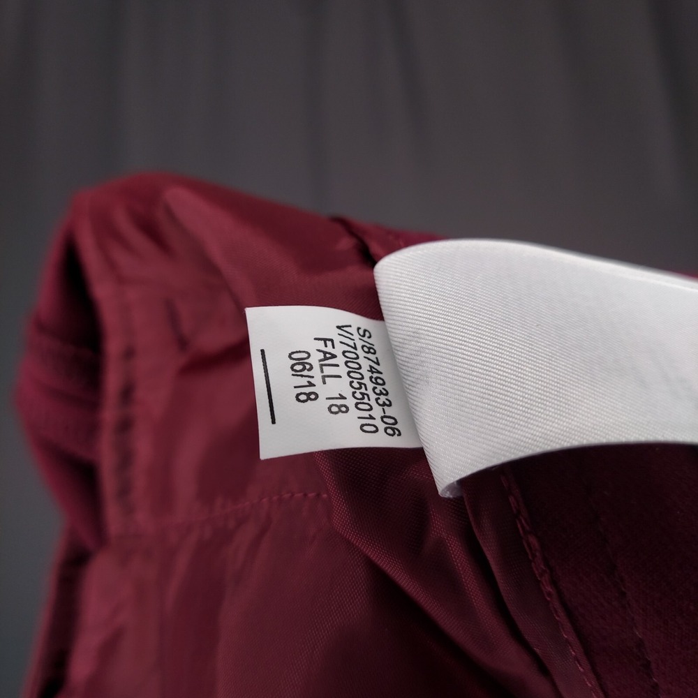 Banana Republic Blake Trouser  Pants Women 6 Burgundy Wide Leg Pocket 32X30 - Picture 11 of 11